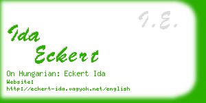 ida eckert business card